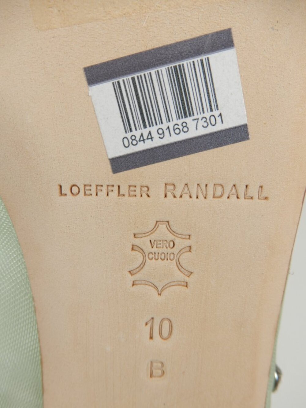 Loeffler Randall Leonie Mary Jane Ballet Flats Size 10 Crystal Mesh Seafoam NEW - Picture 14 of 16